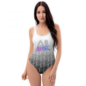 AI GAMEZ Swimsuit “dead Füschp" white/black